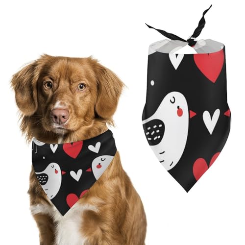 Hund Bandanas Bunte Vögel Muster Hundeschal Latztuch Für Haustiere Large: 70 * 30 cm Hund Bandanas Bunte Vögel Muster Hundeschal Latztuch Für Haustiere Large: 70 * 30 cm von Tilivyx