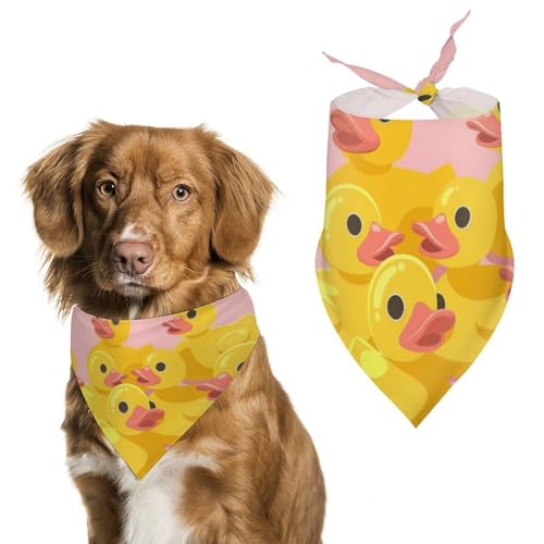 Hund Bandanas Cute Ducks Muster Hundeschal Latztuch Für Haustiere Large: 70 * 30 cm von Tilivyx