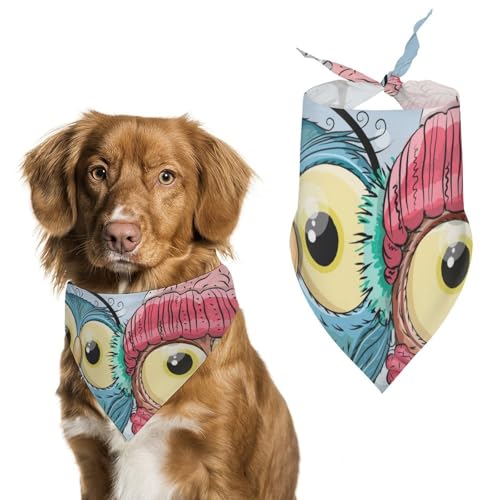 Hund Bandanas Eulen Vogel Winter Hundeschal Latztuch Für Haustiere Large: 70 * 30 cm Hund Bandanas Eulen Vogel Winter Hundeschal Latztuch Für Haustiere Large: 70 * 30 cm von Tilivyx