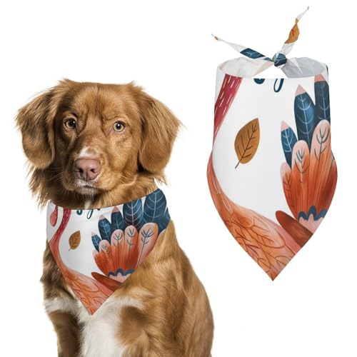 Hund Bandanas Fröhliches Erntedankfest Truthahn Herbst Hundeschal Latztuch Für Haustiere Large: 70 * 30 cm Hund Bandanas Fröhliches Erntedankfest Truthahn Herbst Hundeschal Latztuch Für Haustiere Large: 70 * 30 cm von Tilivyx