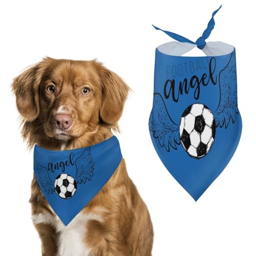 Hund Bandanas Fußball Soccer Ball Hundeschal Latztuch Für Haustiere Large: 70 * 30 cm Hund Bandanas Fußball Soccer Ball Hundeschal Latztuch Für Haustiere Large: 70 * 30 cm von Tilivyx