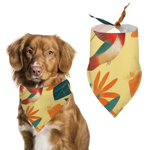 Hund Bandanas Kolibri Vogel Tropical Leaves Hundeschal Latztuch Für Haustiere Large: 70 * 30 cm Hund Bandanas Kolibri Vogel Tropical Leaves Hundeschal Latztuch Für Haustiere Large: 70 * 30 cm von Tilivyx
