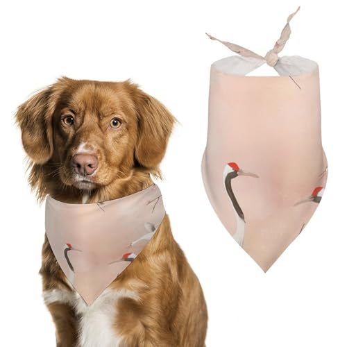 Hund Bandanas Kraniche Vögel Kirsche Blumen Hundeschal Latztuch Für Haustiere Large: 70 * 30 cm Hund Bandanas Kraniche Vögel Kirsche Blumen Hundeschal Latztuch Für Haustiere Large: 70 * 30 cm von Tilivyx
