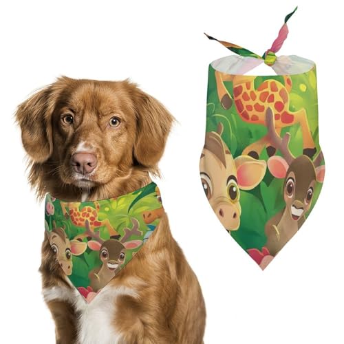 Hund Bandanas Niedliche Tiere Hundeschal Latztuch Für Haustiere Large: 70 * 30 cm von Tilivyx
