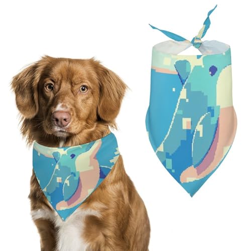 Hund Bandanas Niedlicher Delphin Mit Ball Hundeschal Latztuch Für Haustiere Large: 70 * 30 cm Hund Bandanas Niedlicher Delphin Mit Ball Hundeschal Latztuch Für Haustiere Large: 70 * 30 cm von Tilivyx