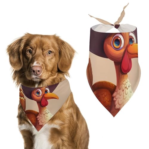 Hund Bandanas Niedlicher Truthahn Und Kürbis Hundeschal Latztuch Für Haustiere Large: 70 * 30 cm Hund Bandanas Niedlicher Truthahn Und Kürbis Hundeschal Latztuch Für Haustiere Large: 70 * 30 cm von Tilivyx