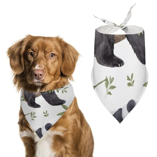 Hund Bandanas Panda Aquarell Hundeschal Latztuch Für Haustiere Large: 70 * 30 cm Hund Bandanas Panda Aquarell Hundeschal Latztuch Für Haustiere Large: 70 * 30 cm von Tilivyx