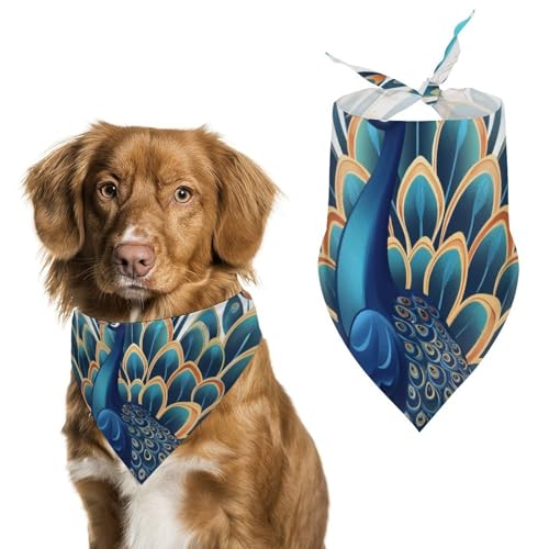 Hund Bandanas Pfauenauge Cartoon-Vogel Hundeschal Latztuch Für Haustiere Large: 70 * 30 cm Hund Bandanas Pfauenauge Cartoon-Vogel Hundeschal Latztuch Für Haustiere Large: 70 * 30 cm von Tilivyx