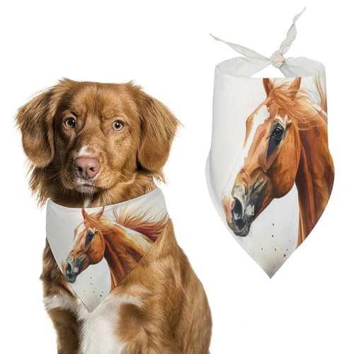 Hund Bandanas Pferd Läuft Hundeschal Latztuch Für Haustiere Large: 70 * 30 cm von Tilivyx