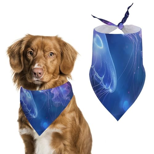 Hund Bandanas Qualle Lila Hundeschal Latztuch Für Haustiere Large: 70 * 30 cm Hund Bandanas Qualle Lila Hundeschal Latztuch Für Haustiere Large: 70 * 30 cm von Tilivyx