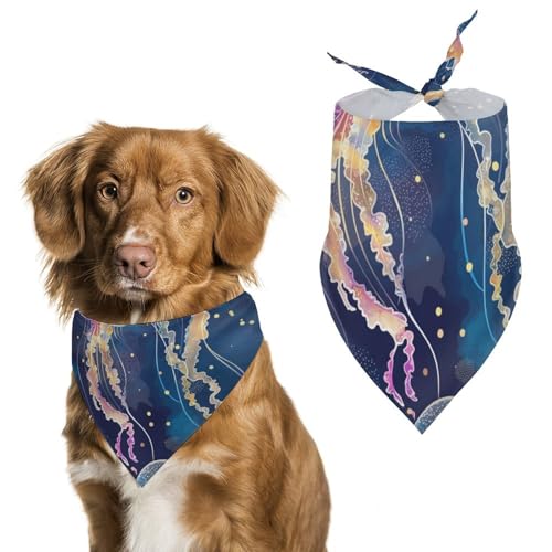 Hund Bandanas Qualle Muster Hundeschal Latztuch Für Haustiere Large: 70 * 30 cm Hund Bandanas Qualle Muster Hundeschal Latztuch Für Haustiere Large: 70 * 30 cm von Tilivyx