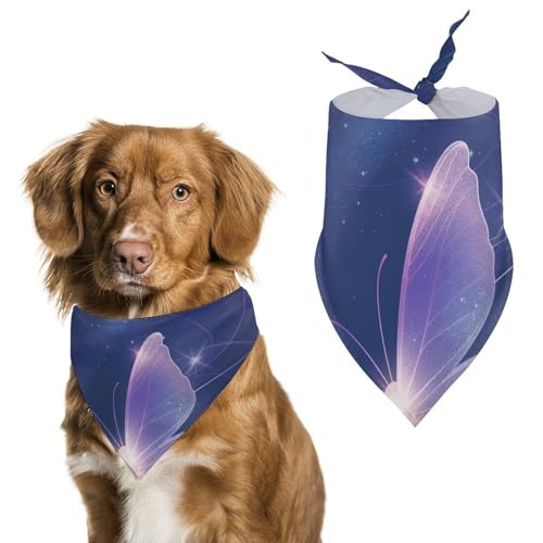 Hund Bandanas Schmetterlinge Hundeschal Latztuch Für Haustiere Large: 70 * 30 cm von Tilivyx