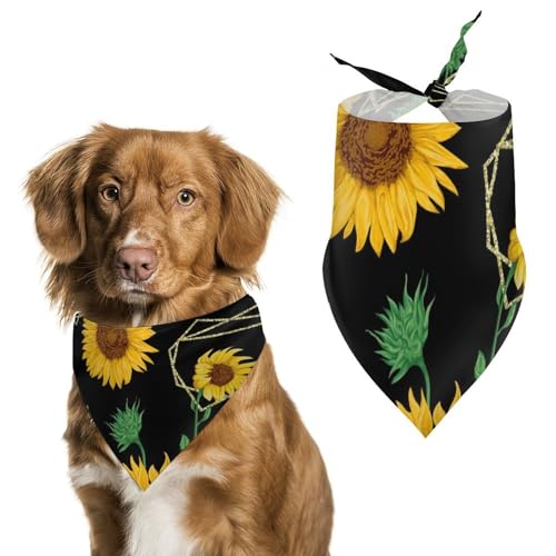 Hund Bandanas Sonnenblumen Hundeschal Latztuch Für Haustiere Large: 70 * 30 cm Hund Bandanas Sonnenblumen Hundeschal Latztuch Für Haustiere Large: 70 * 30 cm von Tilivyx