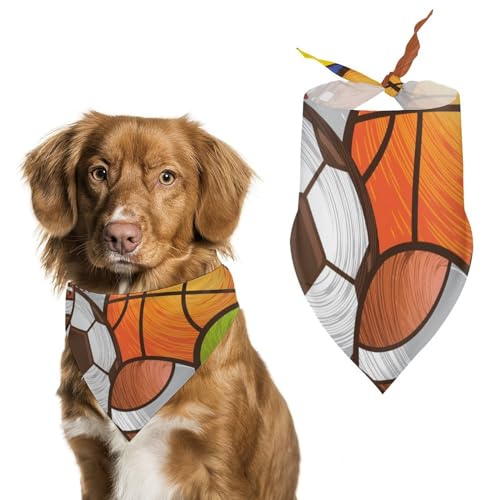 Hund Bandanas Sport Bälle Hundeschal Latztuch Für Haustiere Large: 70 * 30 cm Hund Bandanas Sport Bälle Hundeschal Latztuch Für Haustiere Large: 70 * 30 cm von Tilivyx