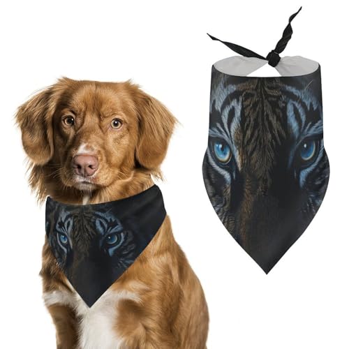 Hund Bandanas Tierischer Tiger Kopf Hundeschal Latztuch Für Haustiere Large: 70 * 30 cm Hund Bandanas Tierischer Tiger Kopf Hundeschal Latztuch Für Haustiere Large: 70 * 30 cm von Tilivyx