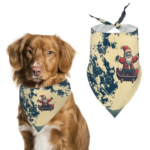 Hund Bandanas Weihnachtsszene Hundeschal Latztuch Für Haustiere Large: 70 * 30 cm von Tilivyx