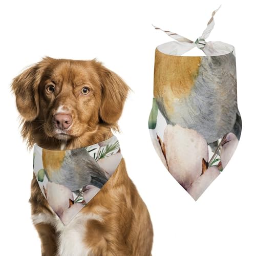 Hund Bandanas Weißer Vogel Hundeschal Latztuch Für Haustiere Large: 70 * 30 cm Hund Bandanas Weißer Vogel Hundeschal Latztuch Für Haustiere Large: 70 * 30 cm von Tilivyx