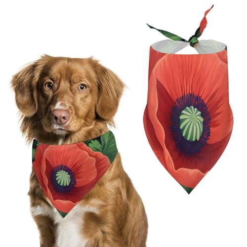 Hundehalstücher Blühende Blumen Hundeschal, Haustiertuch Groß: 70 * 30CM Hundehalstücher Blühende Blumen Hundeschal, Haustiertuch Groß: 70 * 30CM von Tilivyx