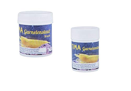 TIMA Garnelenshop® Garnelenfutter I Garnelenstaub I Futter für Garnelen I Gravid Serie I Made in Germany I Energie-Booster I Eifleckbildung I Top Mineralien und Proteine I Premium Nährstoffe I 20g von Tima