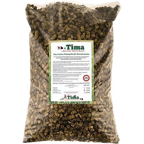 Tima Cornless Kräuterpellets für Meerschweinchen 5 kg (ohne Getreide!) von Tima