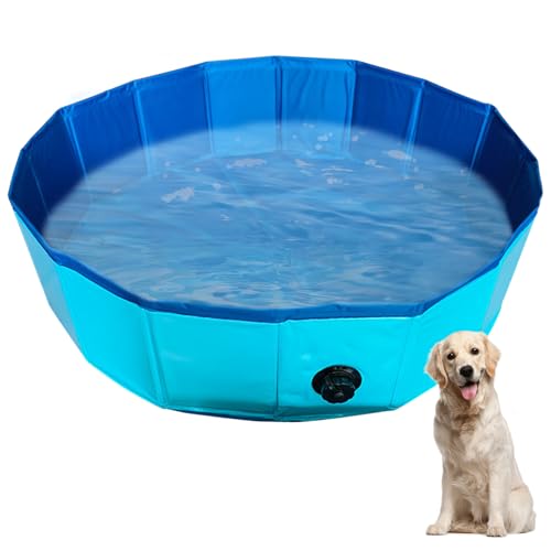 Timasser Katzenpool Mit Fischen, Katzenpool kKatzen Pool Katzen Pool Wassermatte Katze Katzen Wassermatte Katzen Wassermatte Katzen Wasserspielzeug (Blau-160 * 30cm) von Timasser
