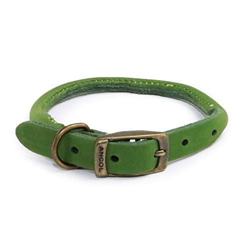 Ancol Timberwolf Hundehalsband, rund, Leder, 45-54 cm, Größe 6, Grün Ancol Timberwolf Hundehalsband, rund, Leder, 45-54 cm, Größe 6, Grün von Ancol