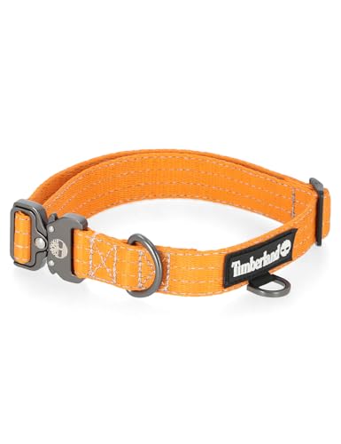 Timberland Verstellbares Hundehalsband, taktisches, strapazierfähiges Hundehalsband, reflektierende Vierfachnähte für Sichtbarkeit, Schnellverschluss-Metallschnalle, kleine, mittelgroße und große Timberland Verstellbares Hundehalsband, taktisches, strapazierfähiges Hundehalsband, reflektierende Vierfachnähte für Sichtbarkeit, Schnellverschluss-Metallschnalle, kleine, mittelgroße und große von Timberland