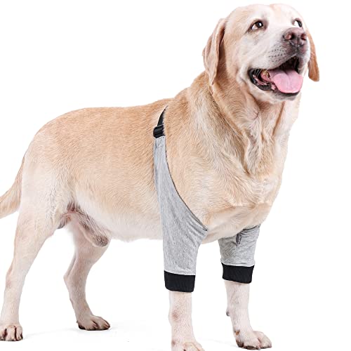 Tineer Hund Recovery Sleeve Protector Vorderbeine Gelenk Weich Gepolsterte Hundebandage Ellbogen Ärmel Haustier Hund Bein Wunden Schutz Für Kleine Mittelgroße Hunde (M) von Tineer