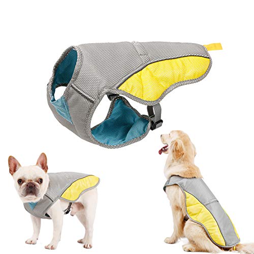Tineer Pet Cooling Vest, reflektierende Weste Dog Jacket Cooler Summer für kleine mittelgroße Hunde, Wandern, Klettern, Sport (XXL) von Tineer