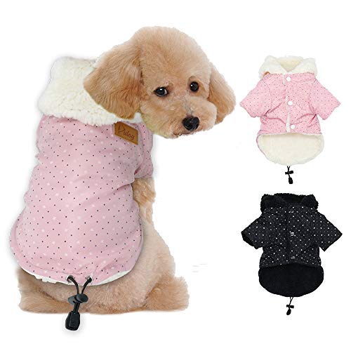 Tineer Pet Puppy Little Star Coat, Haustier Hund warme Winterkleidung Welpen Katzen Pullover Bekleidung kleine Hund (XL, Rosa) von Tineer