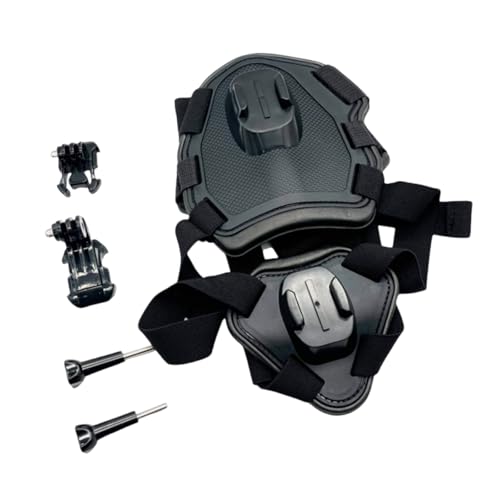 Bequeme Hundeweste mit Schnellverschluss-Boden für Kamera, 360 Rotation, kompatibel mit Action-Kameras oder 7–54 kg Hundegeschirr von TingHaoO