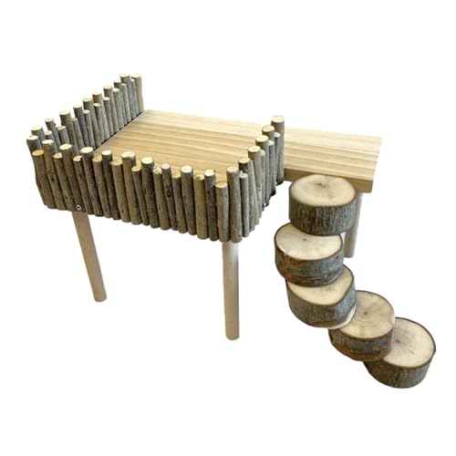 Haltbare Kletterstruktur aus Holz für Hamster und andere Kleintiere für Hamster und Bär von TingHaoO