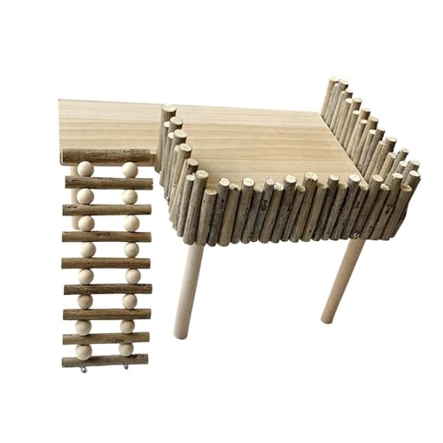 Haltbare Kletterstruktur aus Holz für Hamster und andere Kleintiere für Hamster und Bär von TingHaoO