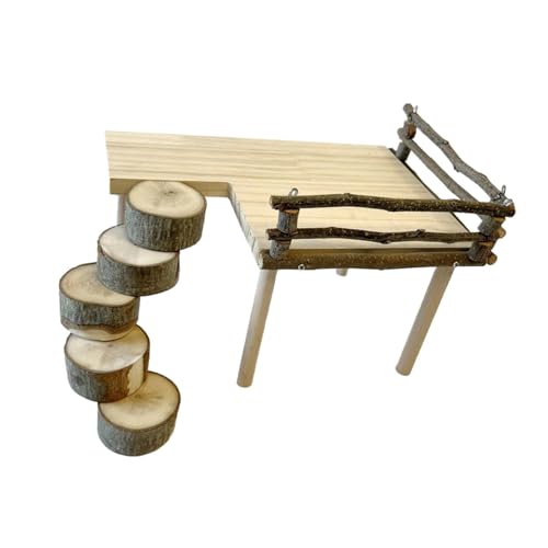 Haltbare Kletterstruktur aus Holz für Hamster und andere Kleintiere für Hamster und Bär von TingHaoO