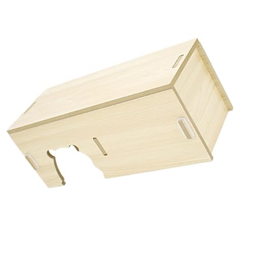 Hamsterversteck aus Holz für Kleintiere, Zwerghamster und Mäuse, Unterhaltung, Versteck Höhle, Käfigdekoration von TingHaoO