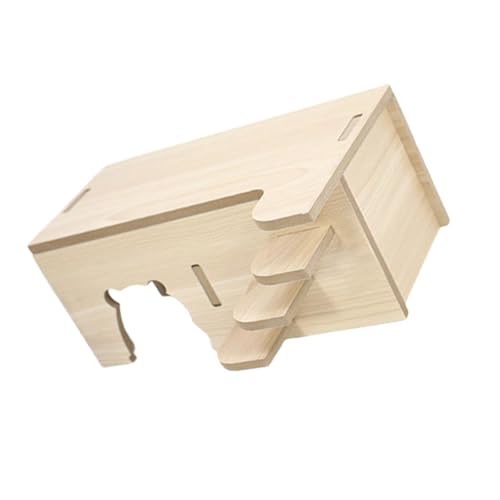 Hamsterversteck aus Holz für Kleintiere, Zwerghamster und Mäuse, Unterhaltung, Versteck Höhle, Käfigdekoration von TingHaoO