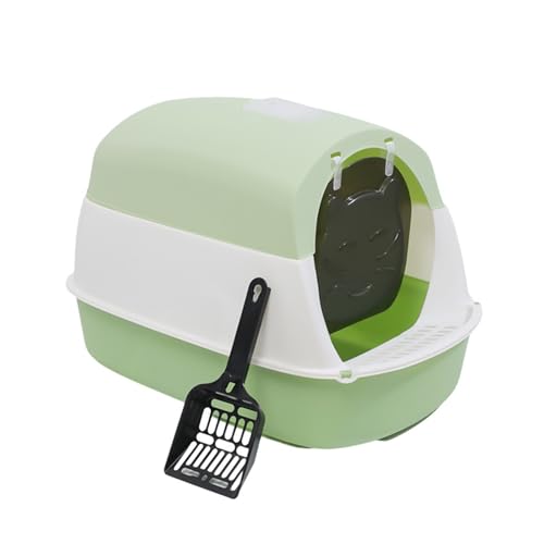 TingHaoO Geschlossenes Katzentoilettenbecken, großes Fassungsvermögen, einfach zu bedienen, für kleine Katzen, große Pfannen, Toilette TingHaoO Geschlossenes Katzentoilettenbecken, großes Fassungsvermögen, einfach zu bedienen, für kleine Katzen, große Pfannen, Toilette von TingHaoO