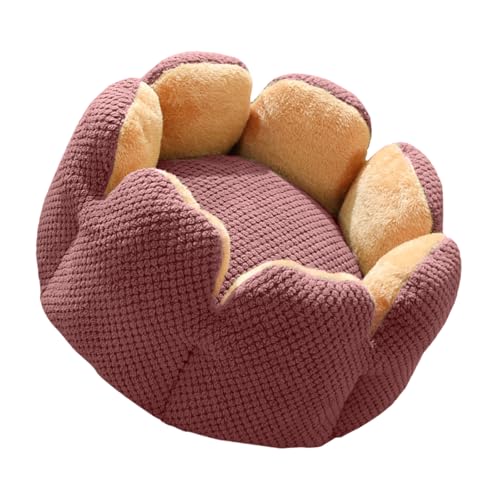 TingHaoO Hundebett mit abnehmbarem Kissen, elegantes Blumenbett, rundes Bett für Haustier, Innenbett, rundes Sofa TingHaoO Hundebett mit abnehmbarem Kissen, elegantes Blumenbett, rundes Bett für Haustier, Innenbett, rundes Sofa von TingHaoO