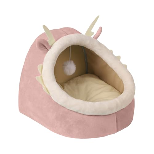 TingHaoO Katzen Plüschbett Schlafhöhle Bett Kleines Hundebett Abnehmbares Kissen Katzen Unterschlupf Höhle Haus Hund TingHaoO Katzen Plüschbett Schlafhöhle Bett Kleines Hundebett Abnehmbares Kissen Katzen Unterschlupf Höhle Haus Hund von TingHaoO