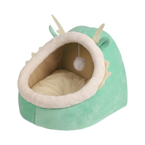 TingHaoO Katzen Plüschbett Schlafhöhle Bett Kleines Hundebett Abnehmbares Kissen Katzen Unterschlupf Höhle Haus Hund TingHaoO Katzen Plüschbett Schlafhöhle Bett Kleines Hundebett Abnehmbares Kissen Katzen Unterschlupf Höhle Haus Hund von TingHaoO