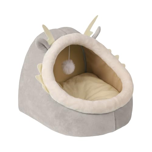 TingHaoO Katzen Plüschbett Schlafhöhle Bett Kleines Hundebett Abnehmbares Kissen Katzen Unterschlupf Höhle Haus Hund TingHaoO Katzen Plüschbett Schlafhöhle Bett Kleines Hundebett Abnehmbares Kissen Katzen Unterschlupf Höhle Haus Hund von TingHaoO