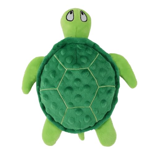 TingHaoO Quietschspielzeug für Hunde Molar für Welpen, Stofftiere, quietschende Schildkröte für aktives Haustier-Kauspiel TingHaoO Quietschspielzeug für Hunde Molar für Welpen, Stofftiere, quietschende Schildkröte für aktives Haustier-Kauspiel von TingHaoO