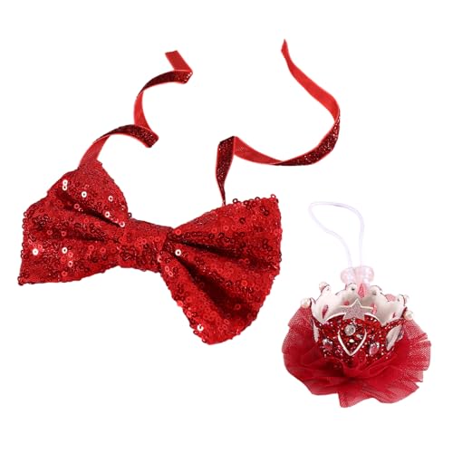 TingHaoO Schönes Hundehalsband mit Schleife, flexible Prinzessinnenkronen für verschiedene Größen, einzigartige Schleife, geeignet für Katzen und Hunde TingHaoO Schönes Hundehalsband mit Schleife, flexible Prinzessinnenkronen für verschiedene Größen, einzigartige Schleife, geeignet für Katzen und Hunde von TingHaoO