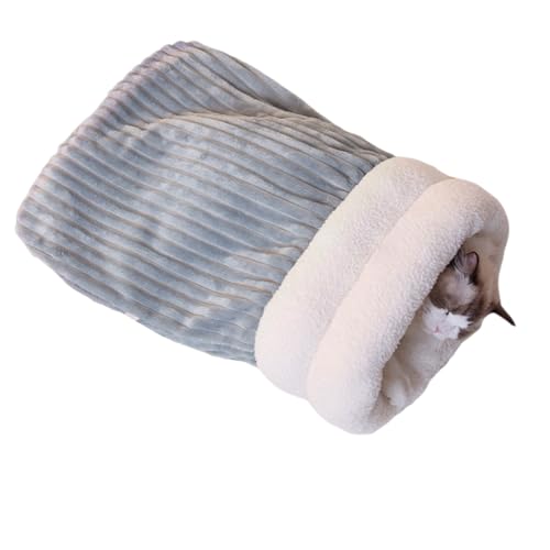 TingHaoO Warmer Fleece-Schlafsack für Katzen, groß, Haustier-Schlafbett für Innenwärme, bequemer Katzen-Ruhesack mit dicken Einsätzen TingHaoO Warmer Fleece-Schlafsack für Katzen, groß, Haustier-Schlafbett für Innenwärme, bequemer Katzen-Ruhesack mit dicken Einsätzen von TingHaoO