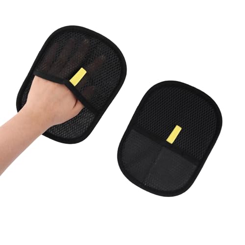 Tinoaly 2 Stück Haarentfernungs Handschuhe, Wiederverwendbare Elektrostatische Haarentfernungs Multifunktionelle Katzen Hundepflege Handschuhe für Möbel Teppiche Kleidung und Sofareinigung von Tinoaly