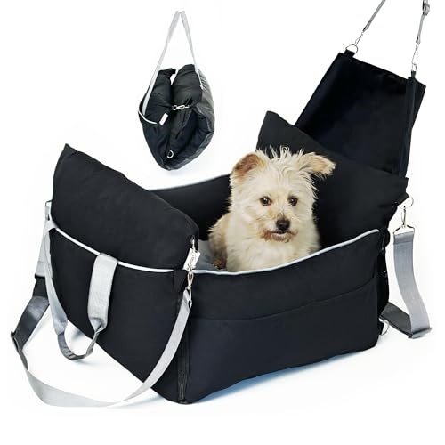 TINYBEAST Autositz für kleine Hunde, Schwarz von TinyBeast