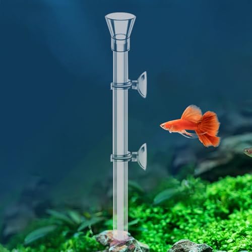 Aquarium Fütterungsrohr | Acryl Aquarium Futterröhre - Transparenter Futterverteiler Gegen Verschütten Für Aquarien Mit Fische, Schildkröten, Schnecken von Tioheam