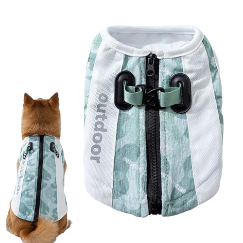 Hundekühlweste - Hundekleidung Weiche Atmungsaktive Jacke Welpenbekleidung,T-Shirt Für Warme Tage Outdoor Training Parknutzung von Tioheam