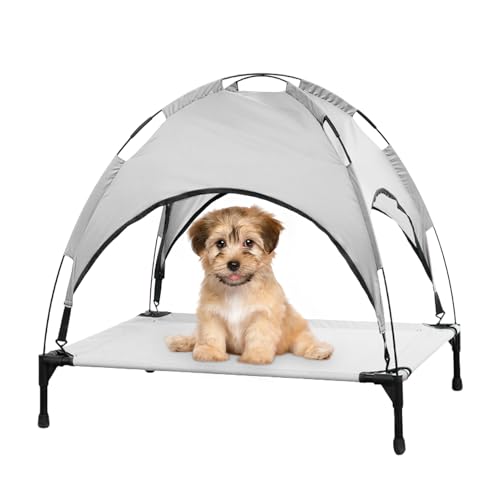 Outdoor Hundebett | Klappbarer Hunde-Schlafplatz Für Camping - Tragbare Waschbare Ruheliege Mit Abnehmbarem Sonnendach Für Innen Außen Garten Terrasse Outdoor Hundebett | Klappbarer Hunde-Schlafplatz Für Camping - Tragbare Waschbare Ruheliege Mit Abnehmbarem Sonnendach Für Innen Außen Garten Terrasse von Tioheam