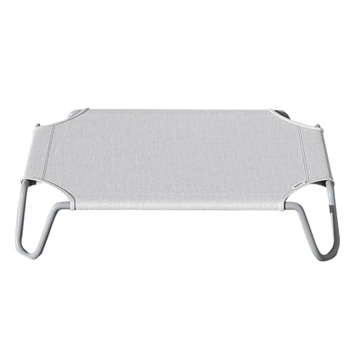 Tioheam Erhöhtes Hundebett, Hundebett für den Außenbereich,Haustier-Welpen-Hängematte zum Schlafen, erhöht - Erhöhtes Kühlbett mit Metallrahmen, bequemes Kühlbett für Hunde Tioheam Erhöhtes Hundebett, Hundebett für den Außenbereich,Haustier-Welpen-Hängematte zum Schlafen, erhöht - Erhöhtes Kühlbett mit Metallrahmen, bequemes Kühlbett für Hunde von Tioheam